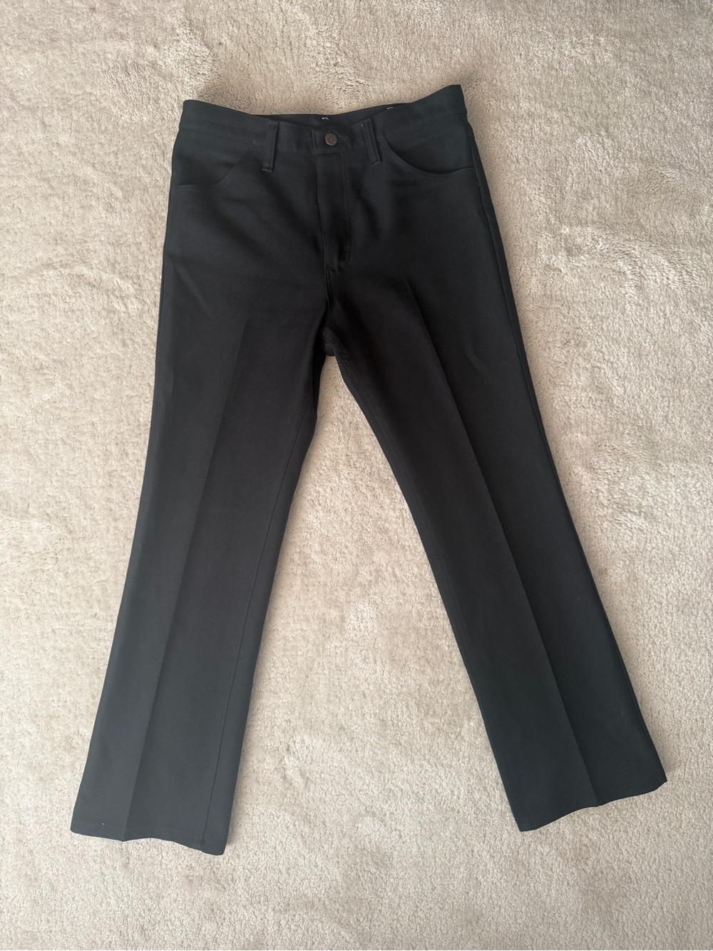 Vintage Wrangler Men's Black Stay pressed pants